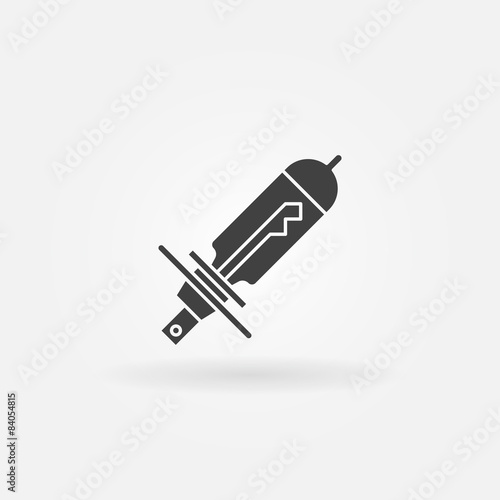 Halogen car bulb icon