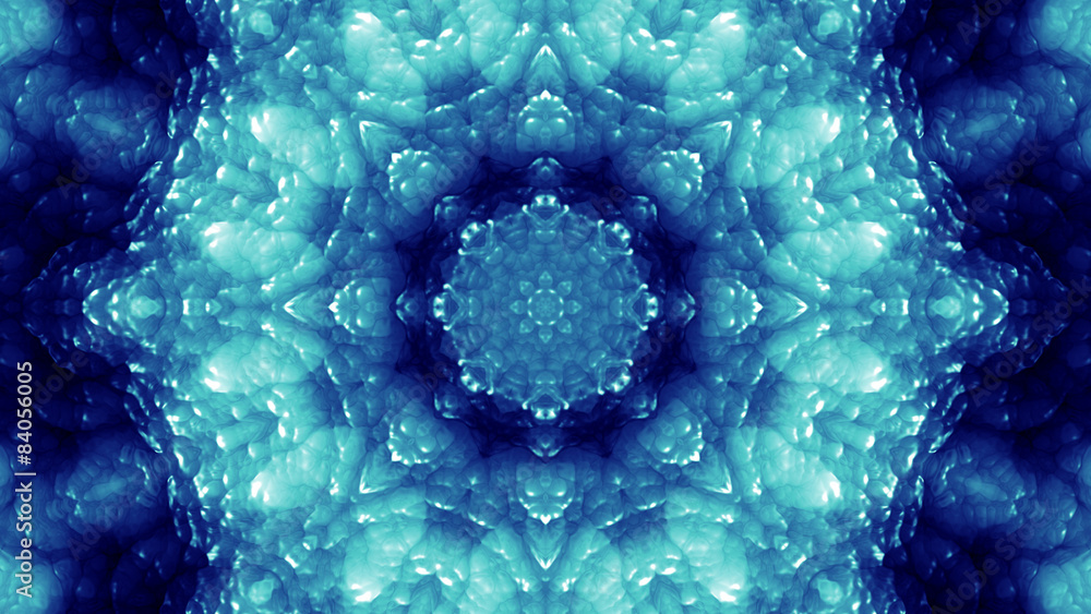 Fototapeta premium Glassy Abstract Kaleida Style Background Illustration
