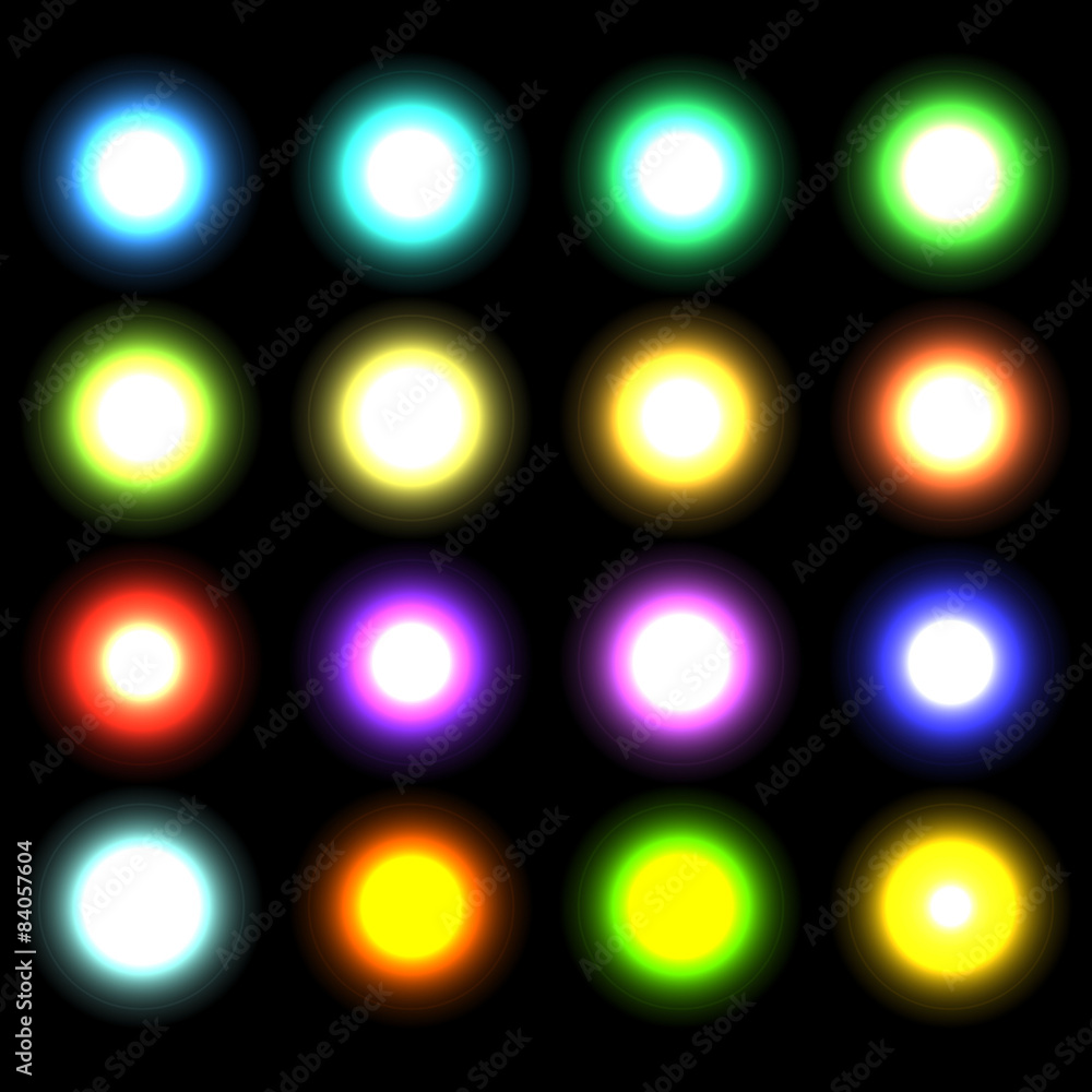 Vector glowing lights, stars and sparkles 2 Vector glowing lights, stars and sparkles 2