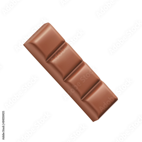 Chocolate bar four pieces vector