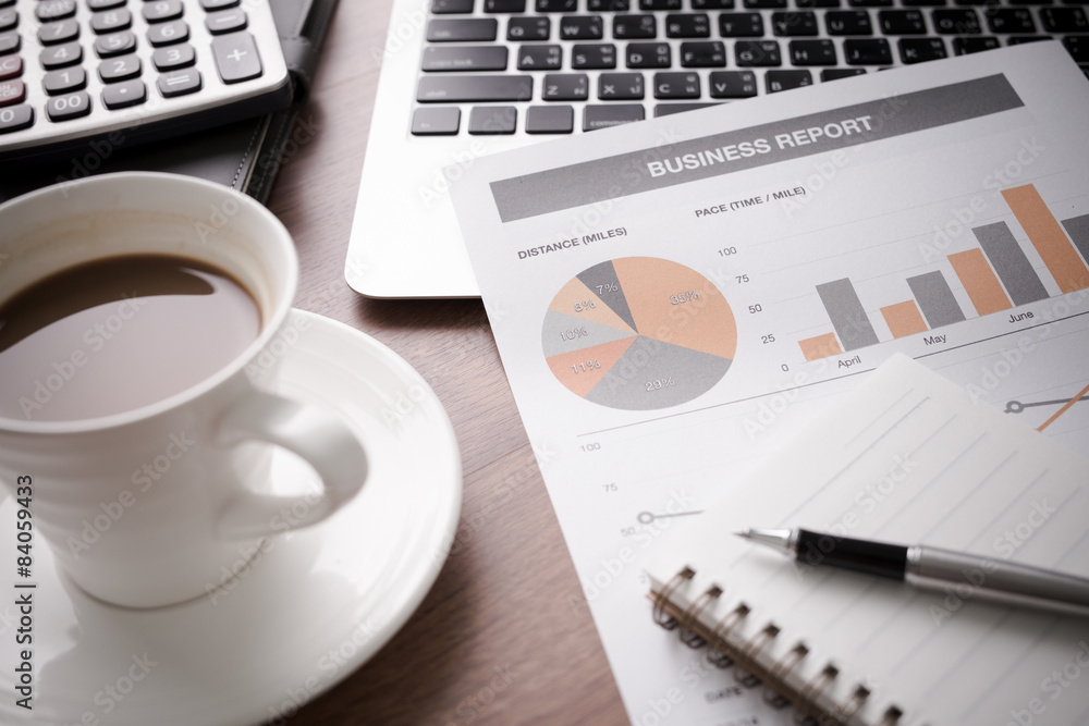 Showing business and financial report. Accounting Showing business and financial report. Accounting