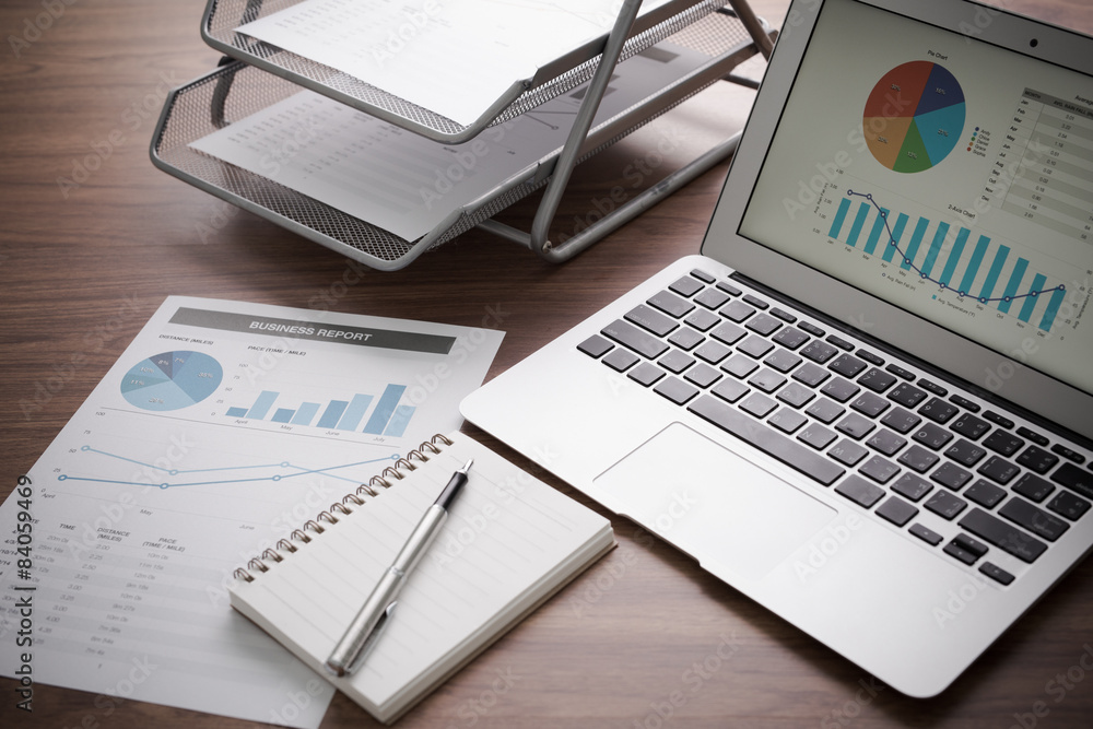 Showing business and financial report. Accounting Showing business and financial report. Accounting