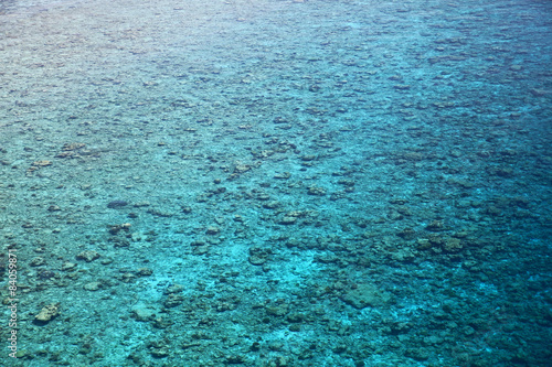 фотографія Aerial view of tropical coral reef