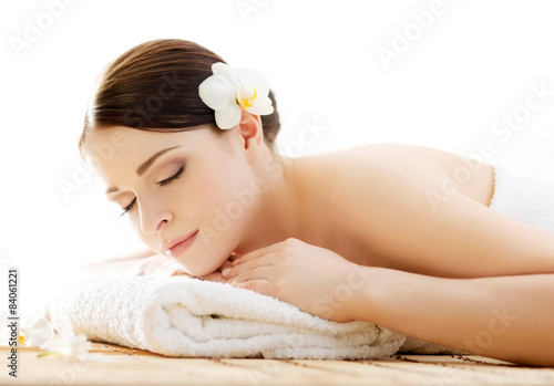 Young, beautiful and healthy woman in s spa salon