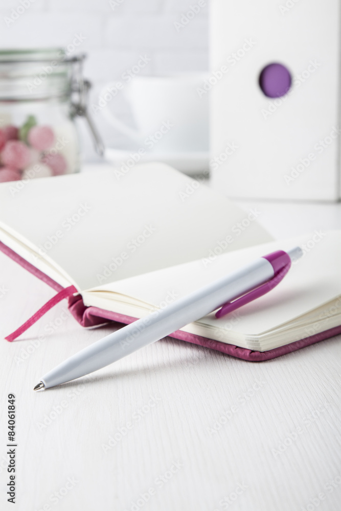 pink ball pen with pink notebook pink ball pen with pink notebook