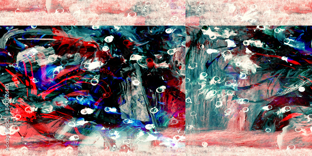 Fototapeta premium Abstract on Glass