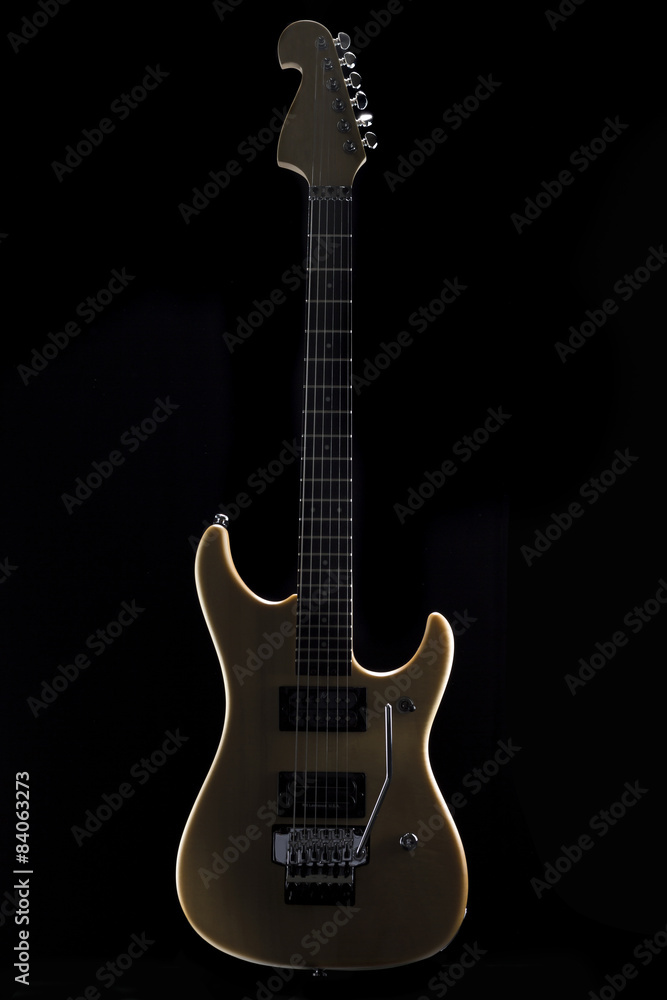 Obraz premium electric guitar natural wood