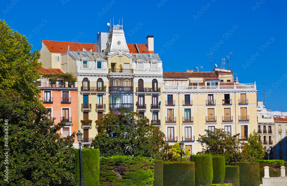 Fototapeta premium Park near Royal Palace - Madrid