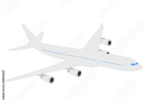 airplane illustration - vector