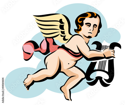 cupid is flying with lyra