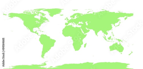 Weltkarte Farbe medium key lime