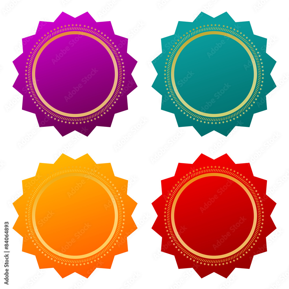 Blank seal certificate stars Blank seal certificate stars
