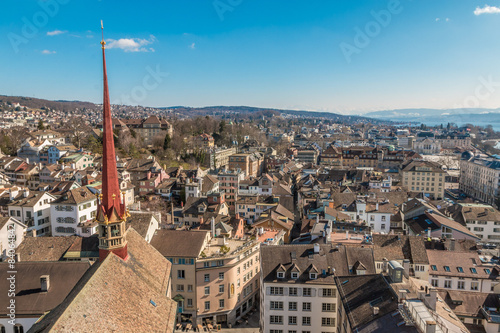 View of Zurich Switzerland