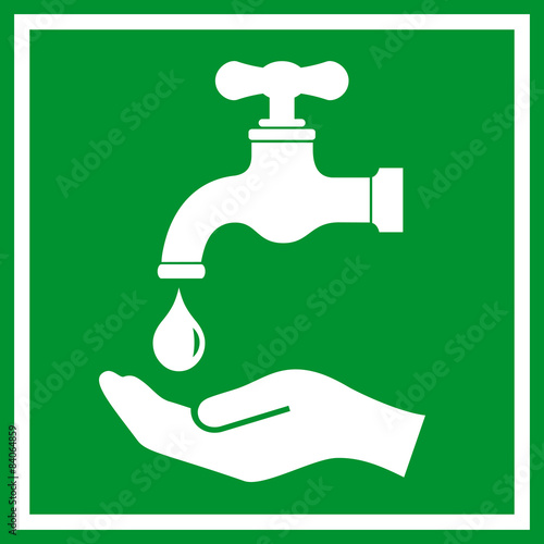 Wash hands sign
