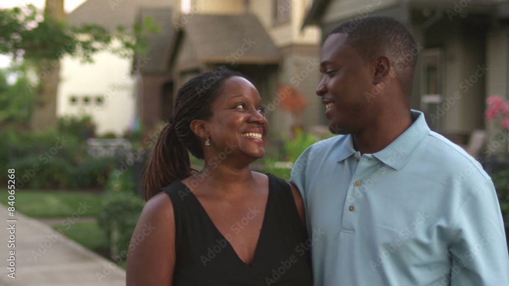 Adorable African American couple portrait. Close up Adorable African American couple portrait. Close up