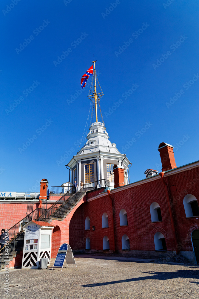Obraz premium Peter and Paul fort. Naryshkin bastion and Flag Tower