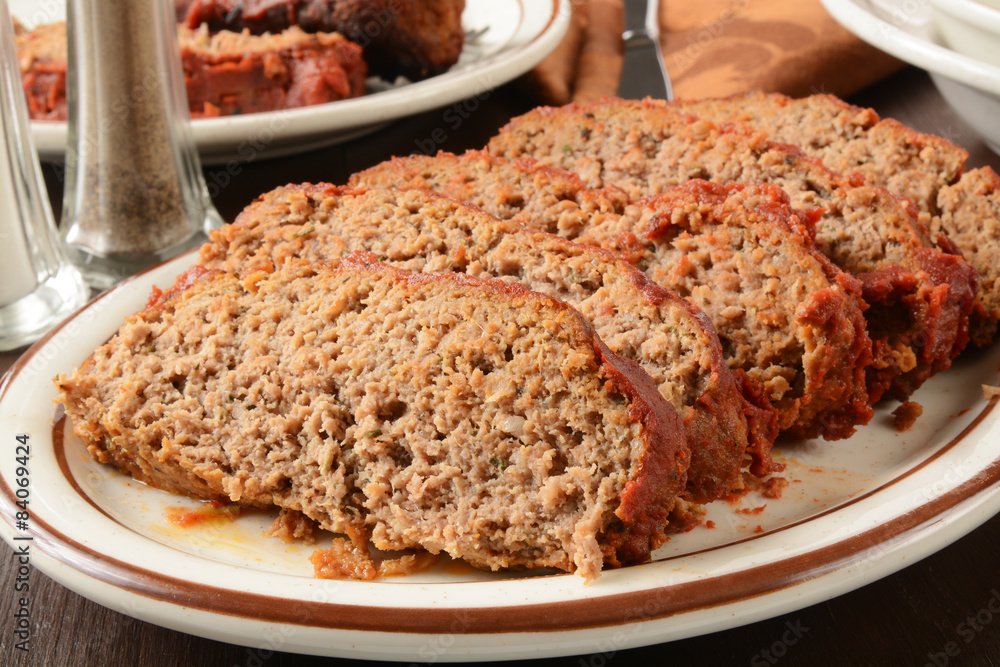 Sliced meatloaf Sliced meatloaf