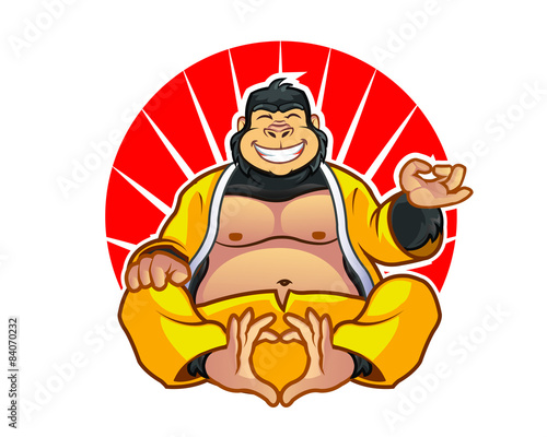 Fat Gorilla Zen Master photo