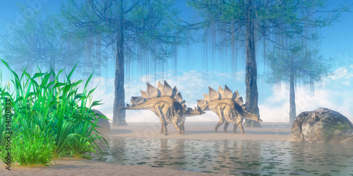Stegosaurus Morning photo