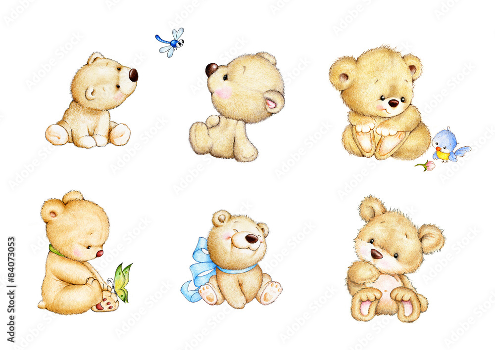 how to draw a cute teddy bear step by step
