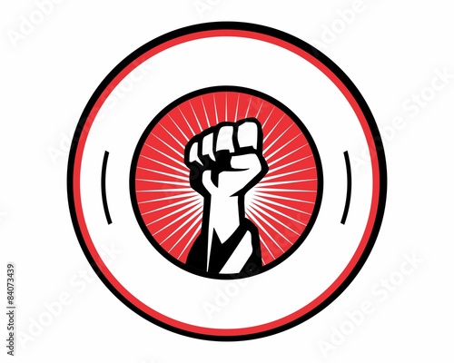 karate fist logo image vector