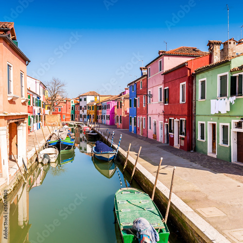 Ile de Burano à Venise, Italie