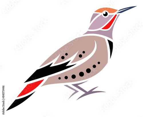 Stylized Bird - Northern Flicker