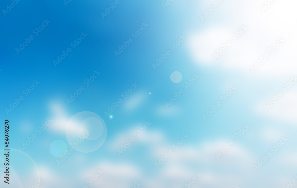 Blurred blue sky with cloud Blurred blue sky with cloud