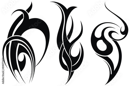 Styled decorative tattoo