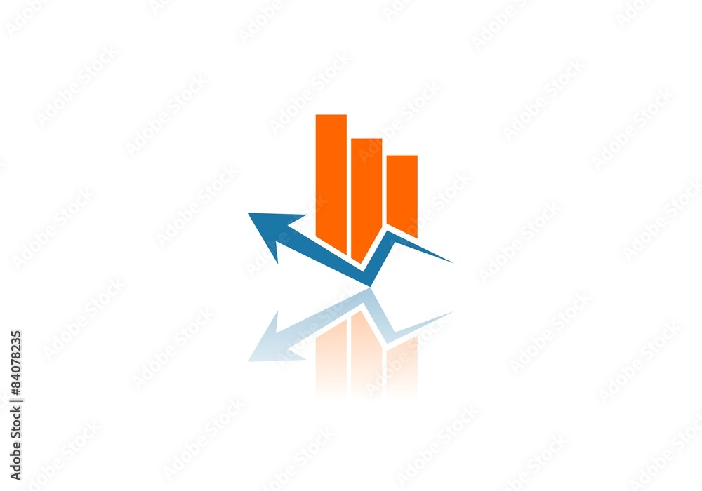business logo, icon arrow, trend, vector business logo, icon arrow, trend, vector