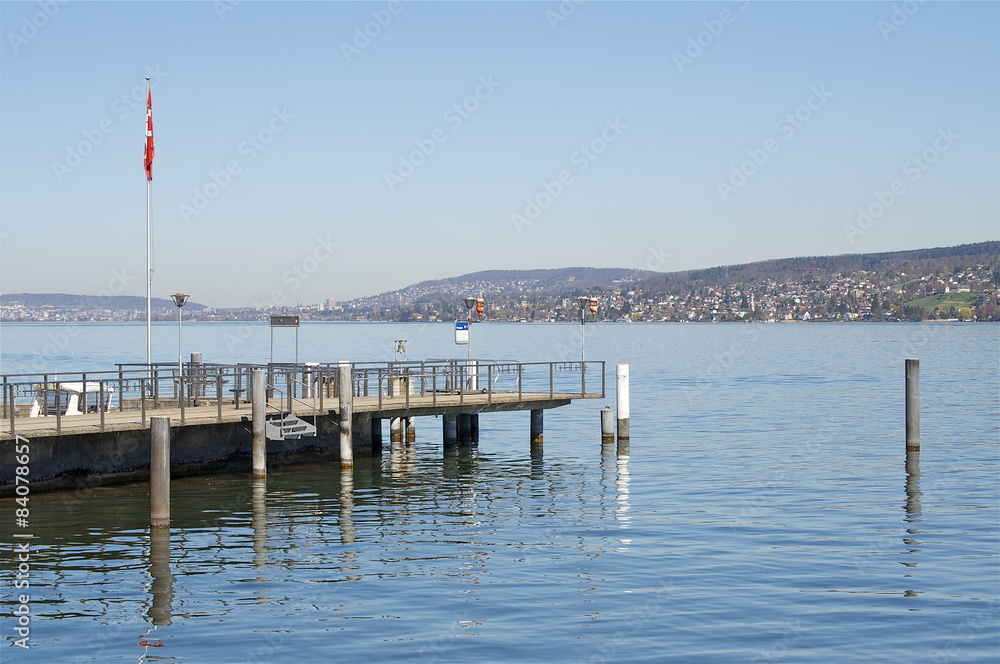 Schiffanlegestelle Horgen, am Zürichsee, Schweiz