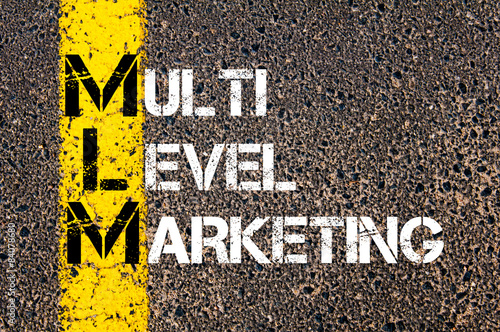 Business Acronym MLM as MULTI LEVEL MARKETING photo