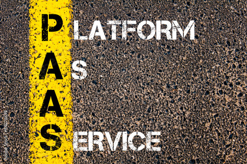 Obraz na płótnie Business Acronym PAAS w salonie
