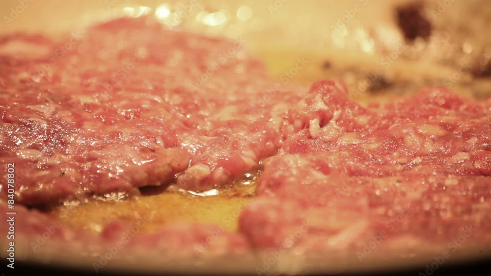 cutlets fried in a pan cutlets fried in a pan