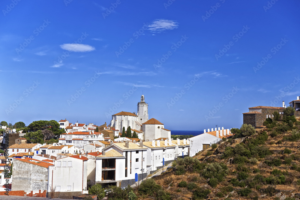 General view of Cadaques in summer