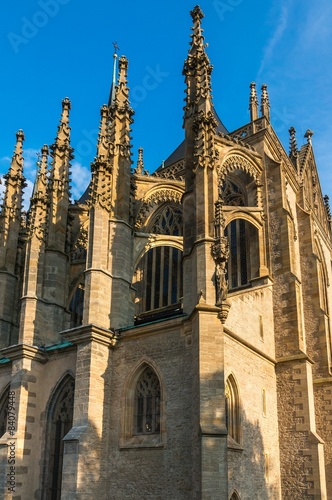 Gothic cathedral, church of Saint Barbara in Kutna Hora