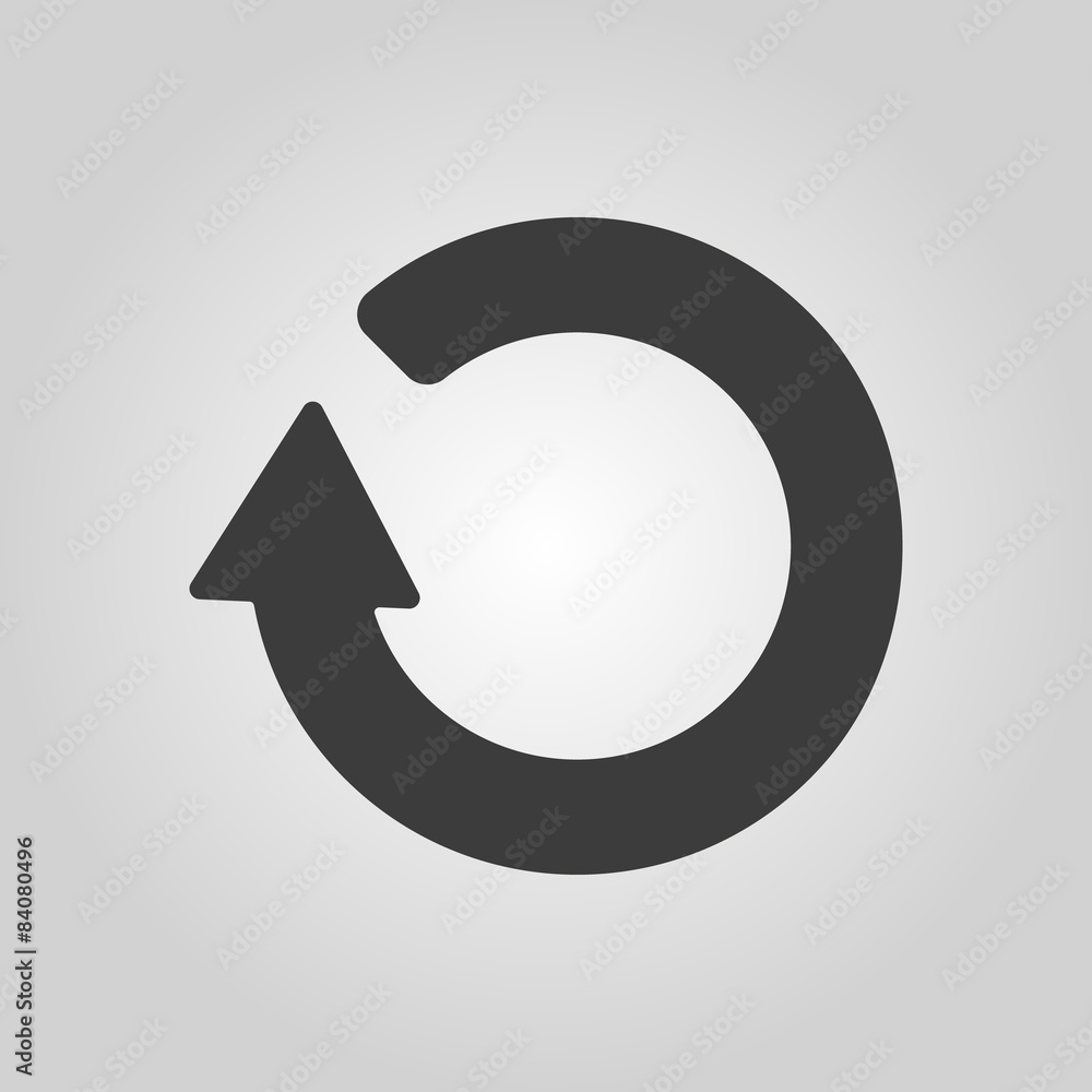 The refresh icon. Loading symbol. Flat The refresh icon. Loading symbol. Flat
