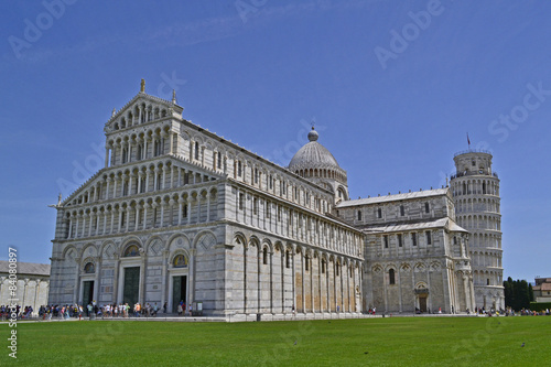 Pisa  Detalle de la fachada de la Torre Inclinada