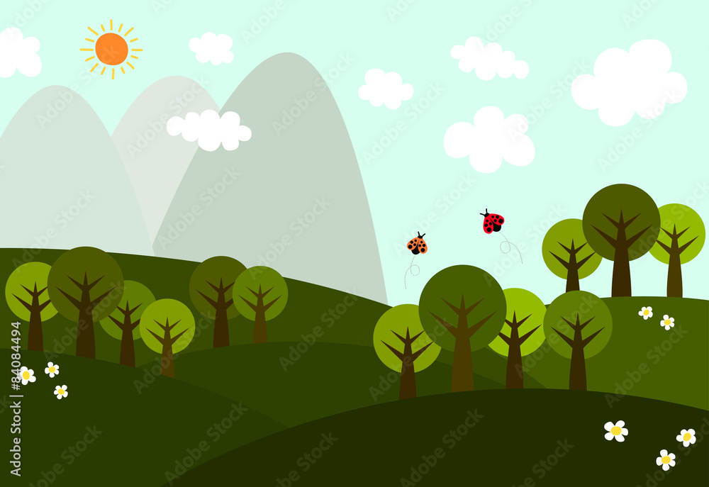 Obraz premium lovely hills