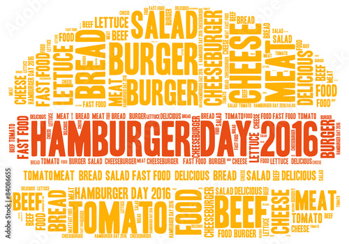 Hamburger day 2016 - word cloud photo