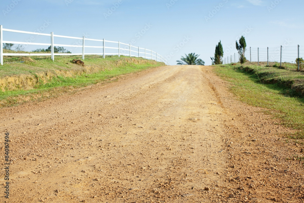 rural road in farm