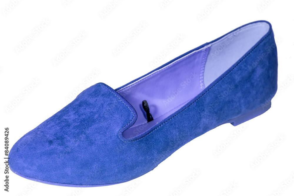 Ballet flats shoes isolated white background Ballet flats shoes isolated white background