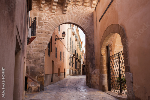 Old street of Palma de Mallorca photo