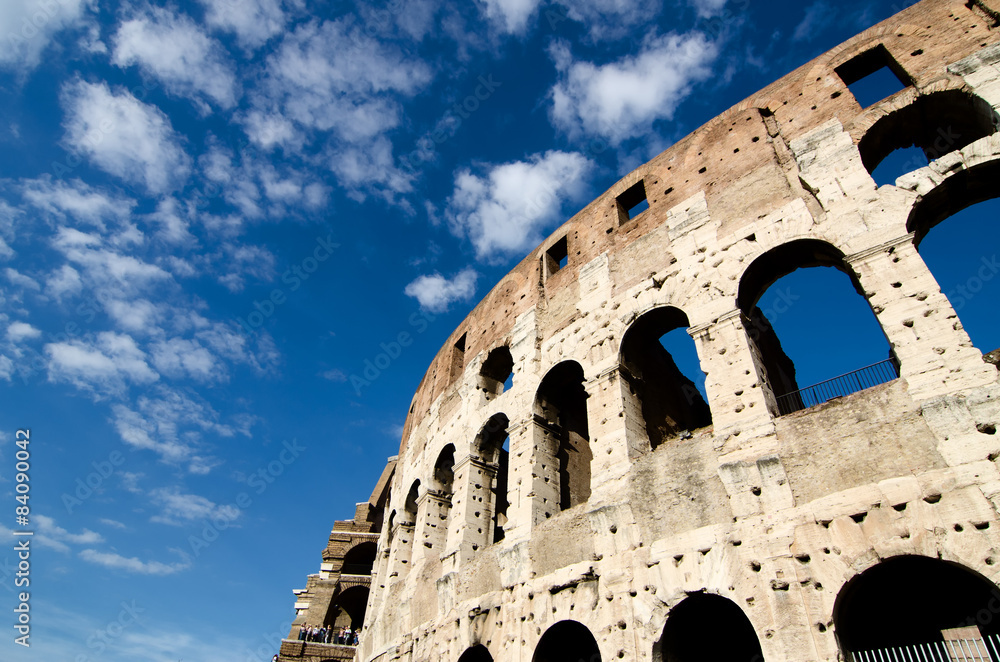 Obraz premium Detail of the Colosseum in Rome