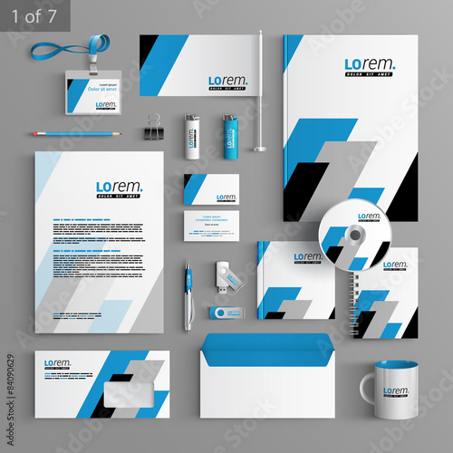 Stationery template design