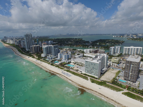 Aerial image of Miami Beach beacfront architecture © Felix Mizioznikov