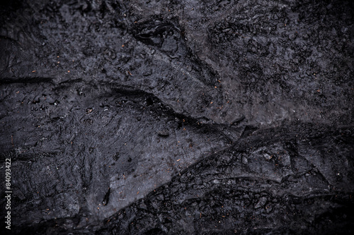 Coal lumps on dark background