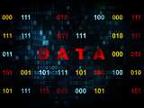 Information concept: Data on Digital background