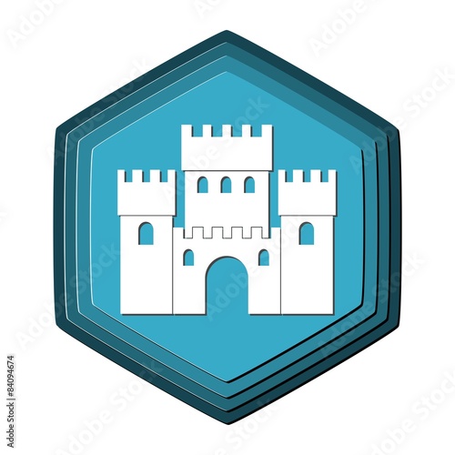 Castle Icon Blue