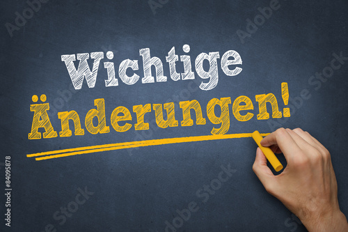 Tafel - Wichtige Änderungen photo